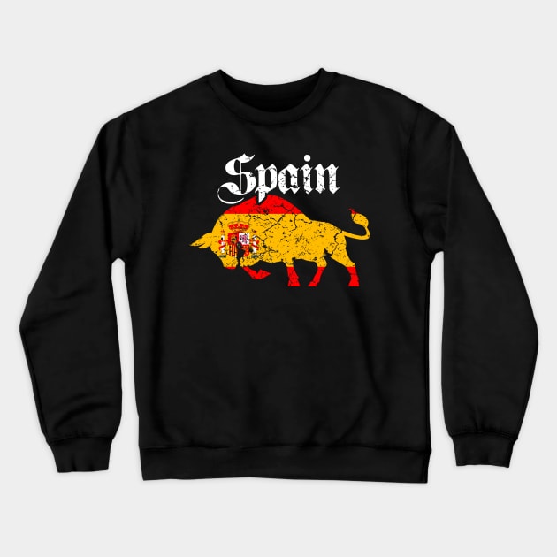 Spanish Bull Crewneck Sweatshirt by Mila46